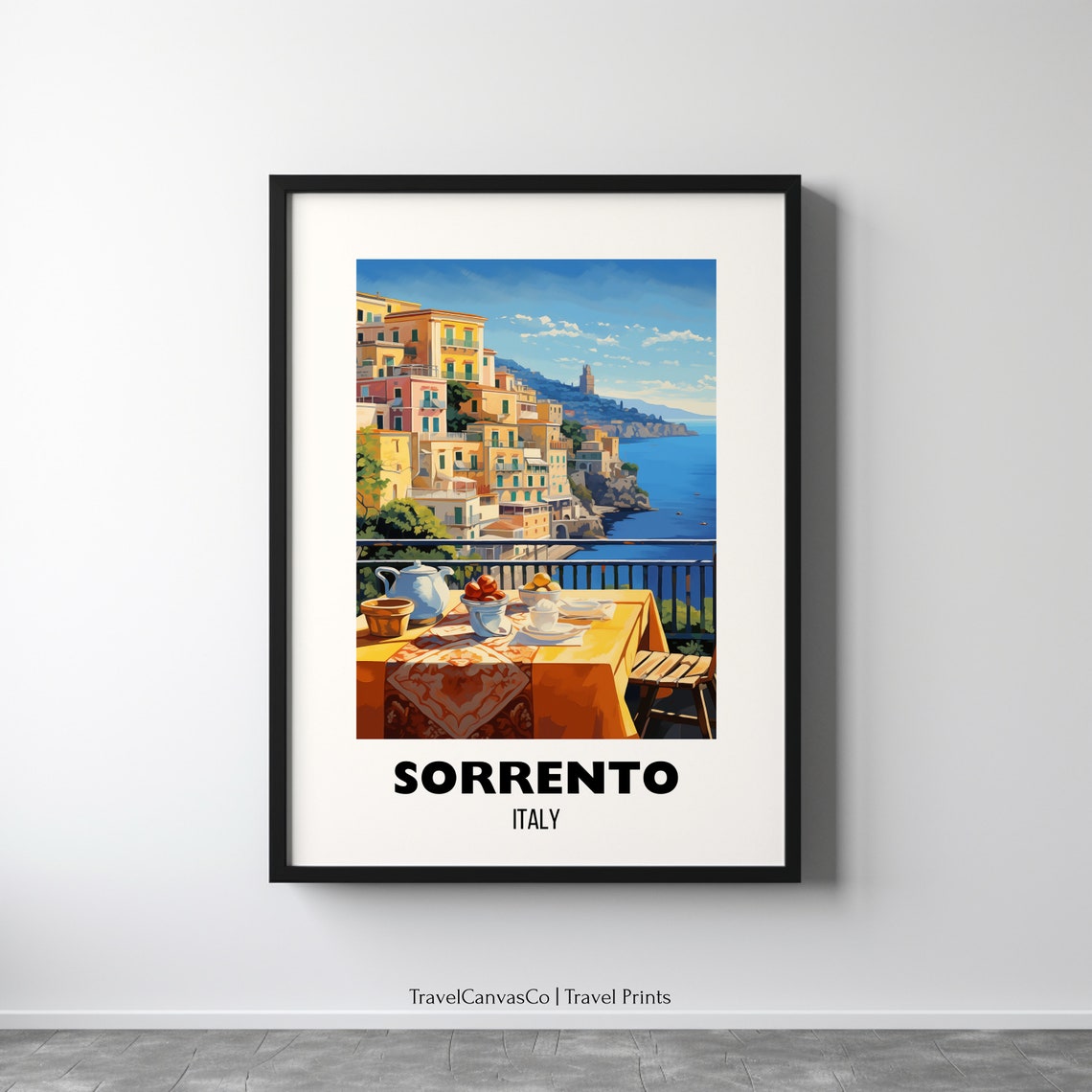 Sorrento Italy Travel Print Sorrento Poster Sorrento Wall Decor Italy Travel Prints Sorrento Gift Italy Art Print Art