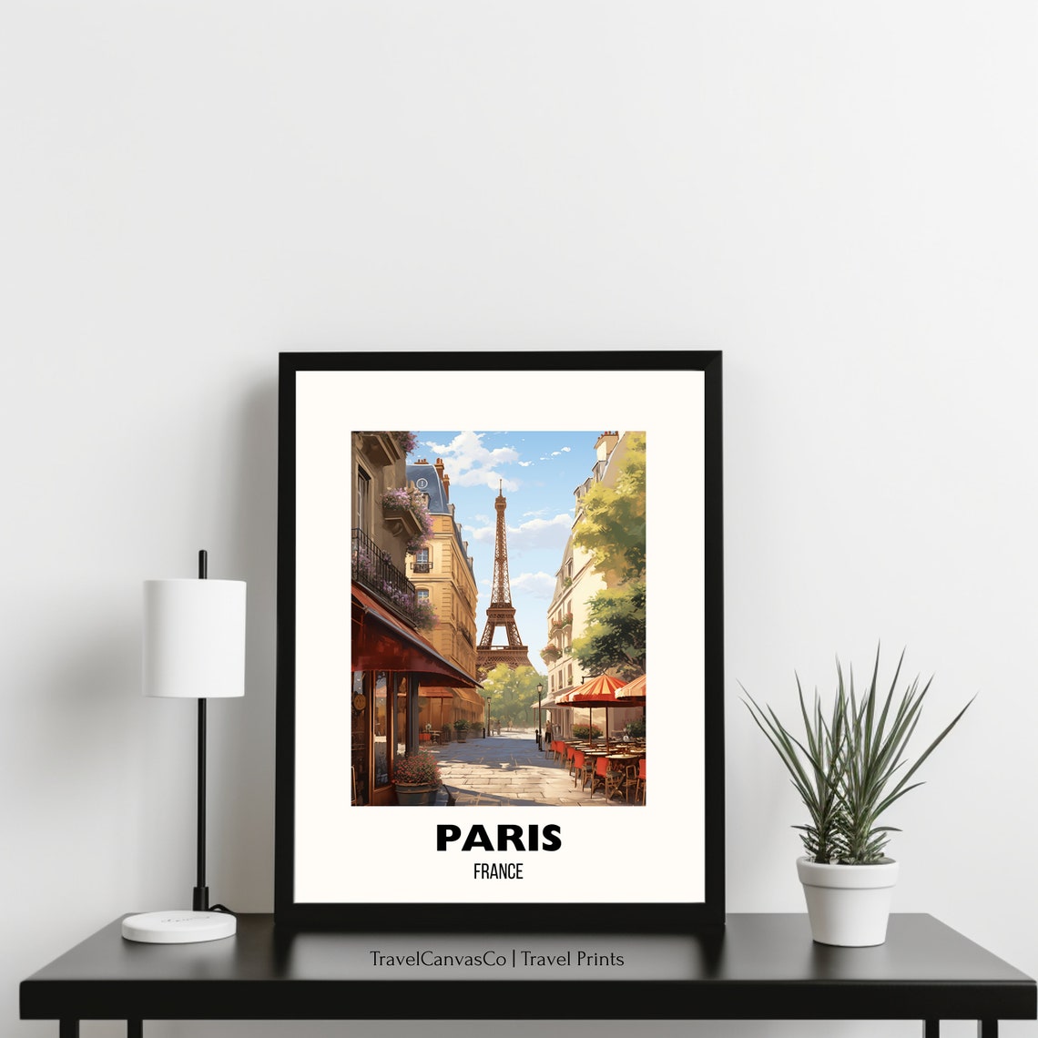 Paris Travel Poster Wall Art City Art Poster Europe Travel Prints France Wall Art Paris Gift Paris Print Wall Art - Image 3