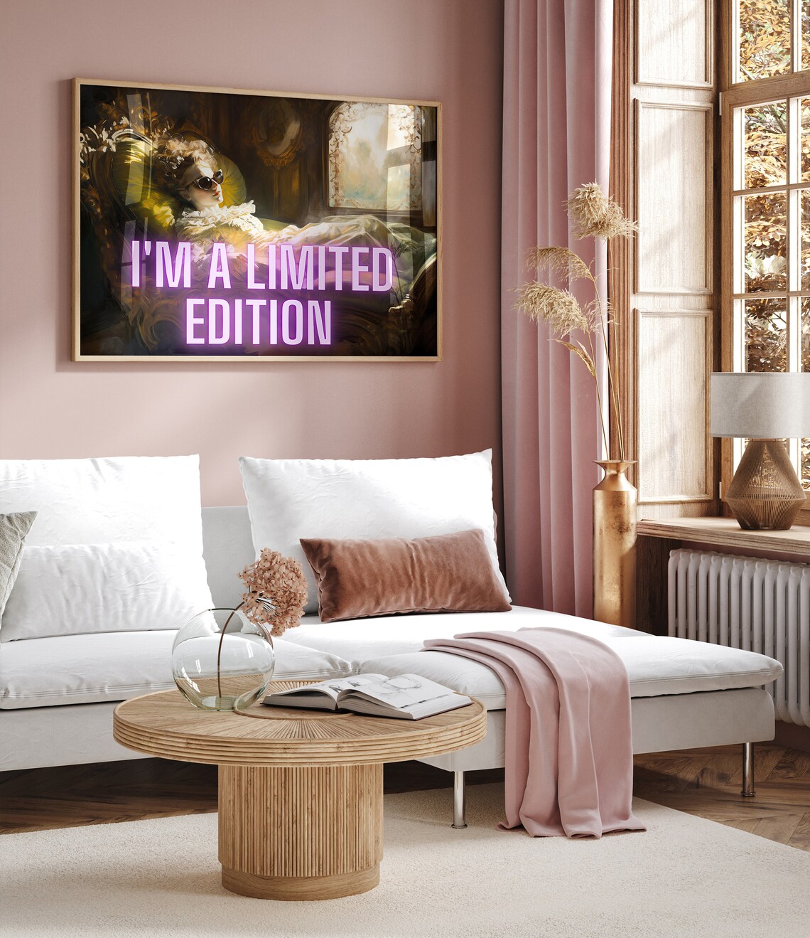 I'm a Limited Edition Sassy Neon Altered Art Funny Quote Poster - Image 3