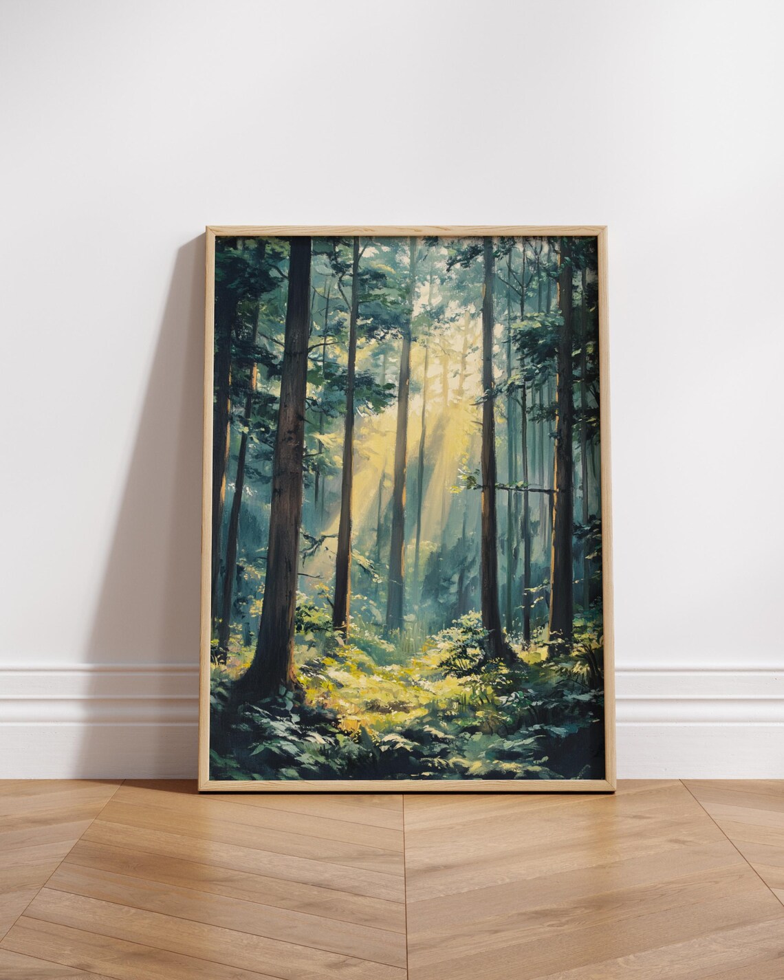 Serene Forest Poster Natureinspired Wall Art Home Or Office Gift Nature Lovers