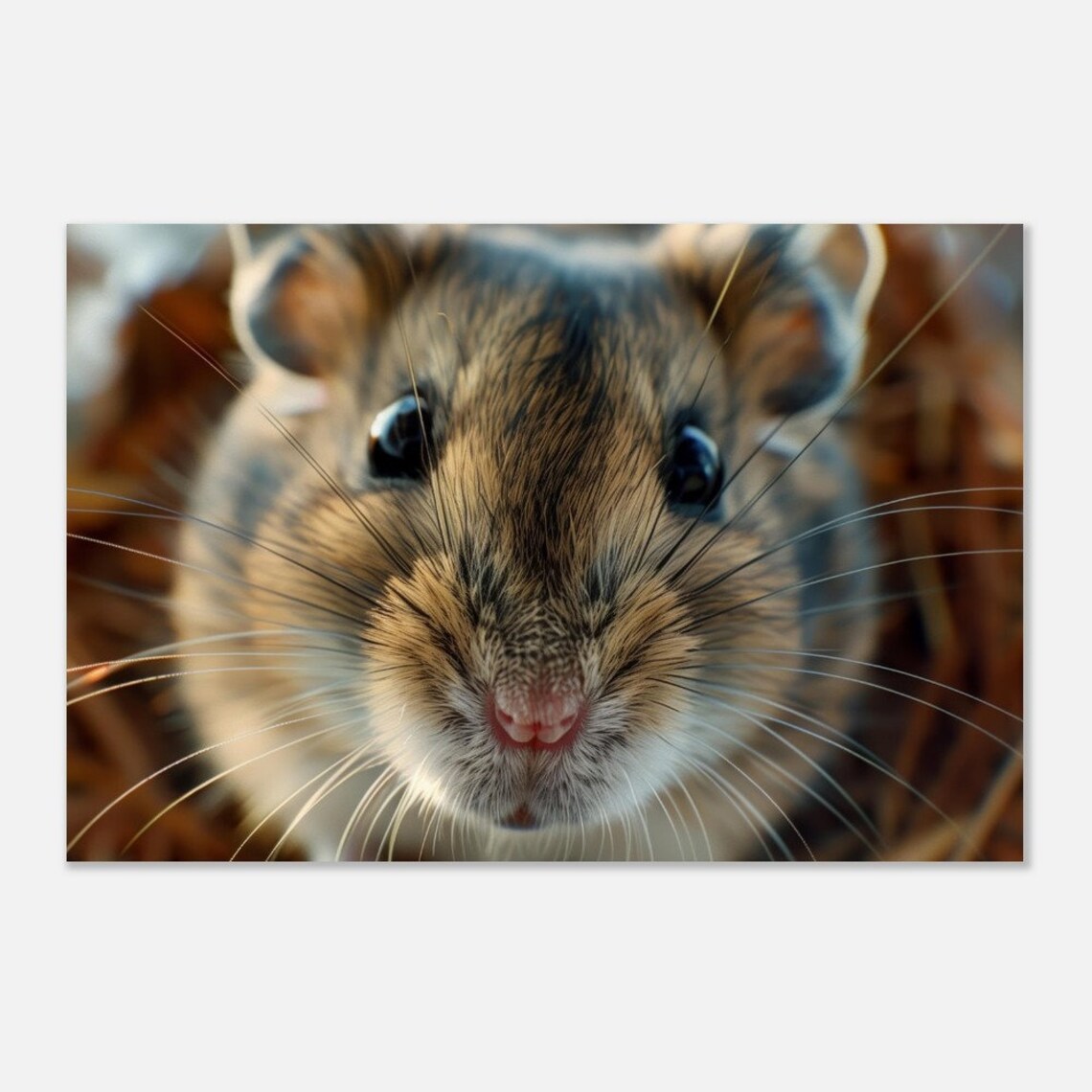 Hamster Extreme Close Up Cute Whiskers Furry Pet Photo Wall Art Poster - Image 4