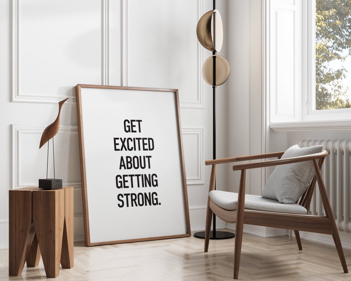 Gym Motivational Print Gym Decor For Exercise Physiologist Workout Poster For Garage Gym Decor Wall Art For Fitness Instructor - Image 2