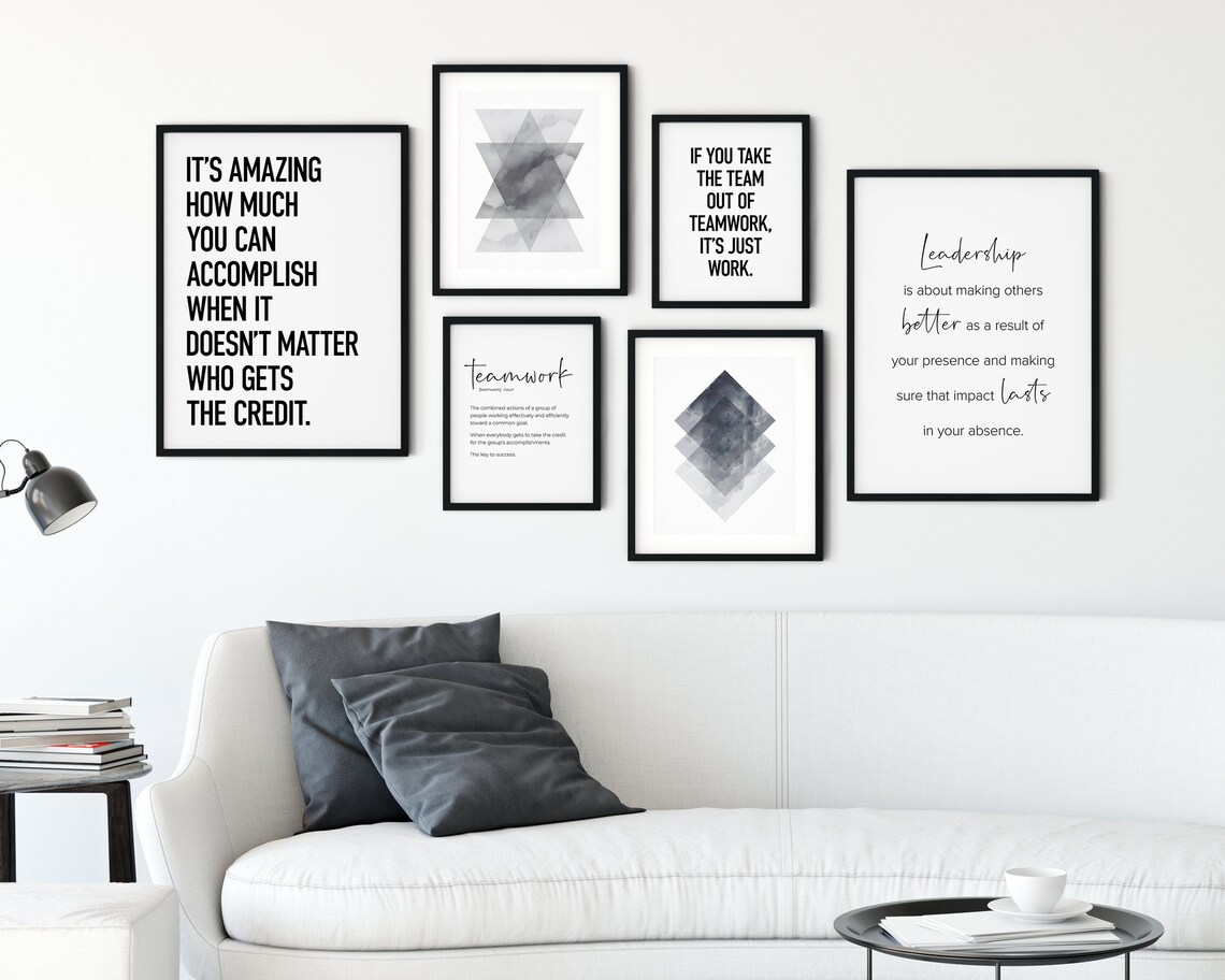 Teamwork Quote Office Wall Art Print, Workplace Decor - Image 3