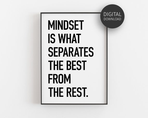Motivational Growth Mindset Quote Art Print