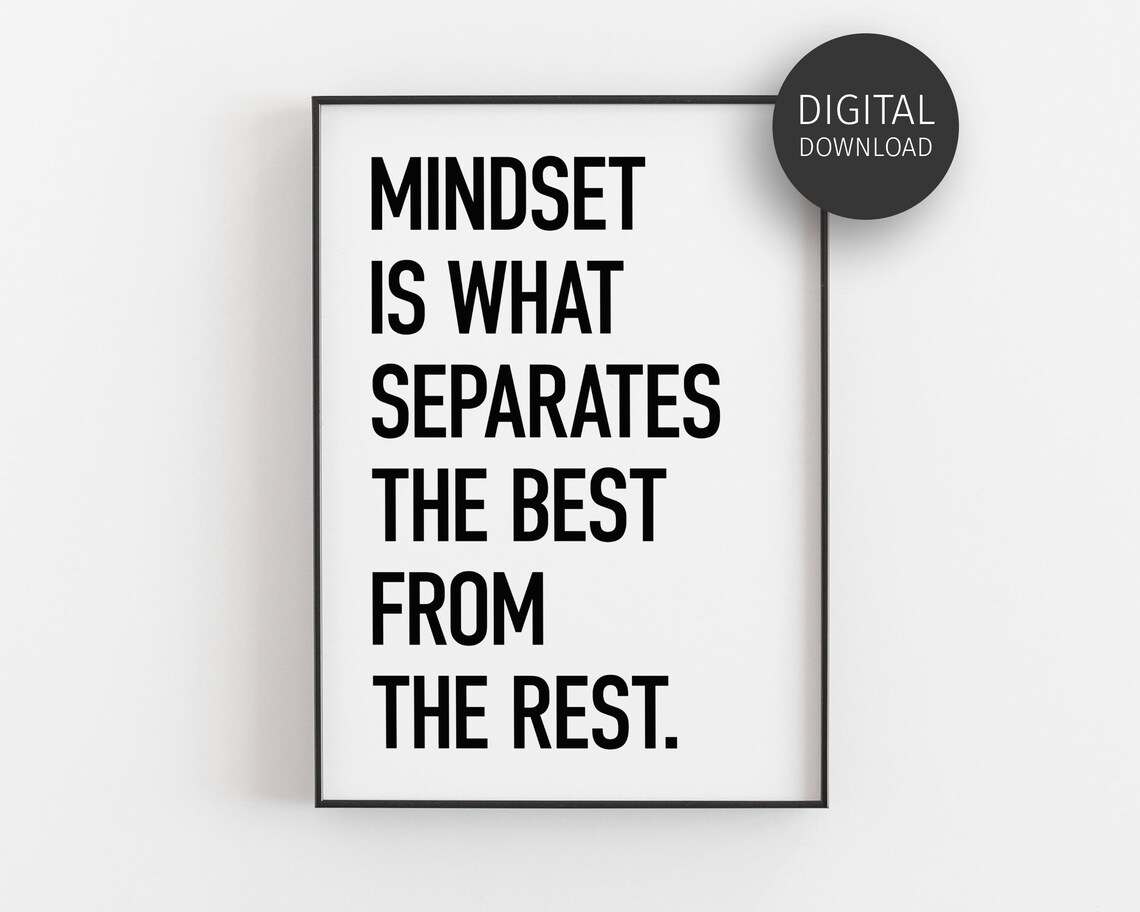 Motivational Growth Mindset Quote Art Print