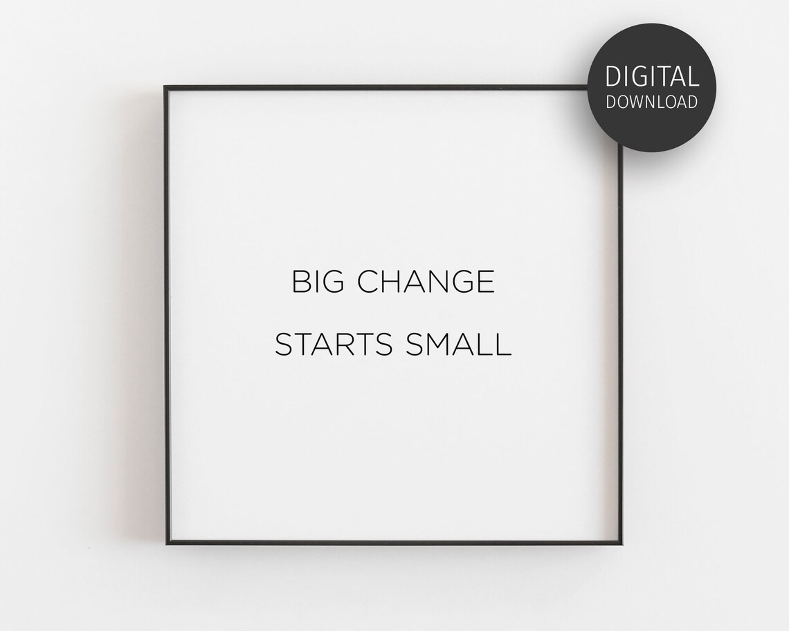 Motivational Quotes Poster, Minimalist Home Office Decor