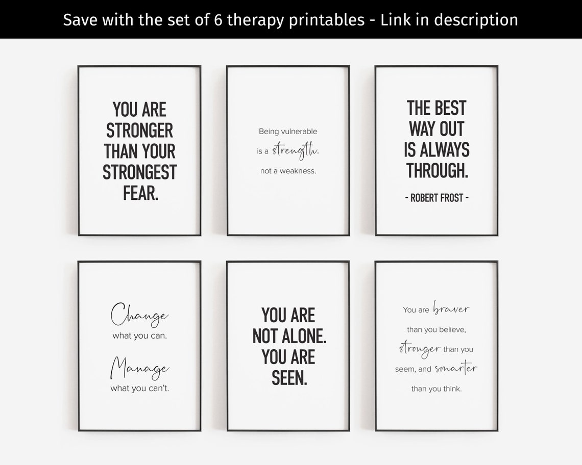 You Are Braver Stronger Smarter Inspirational Script Quote Poster - Image 2