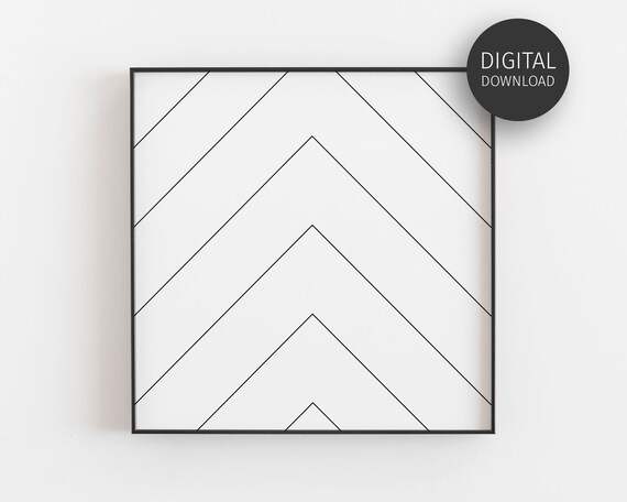 Lines Art Print Geometric Wall Art Print Abstract Art Scandinavian Print Arrows Wall Art Minimalist Poster Art