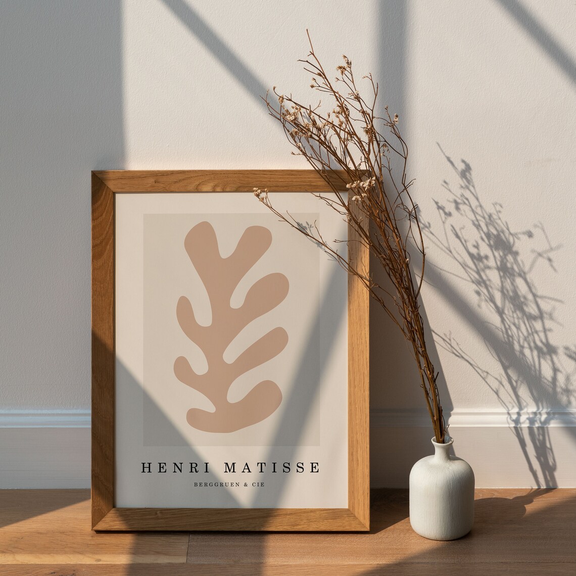 Henri Matisse Beige Cutout Frond Abstract Minimalist Art Poster - Image 4