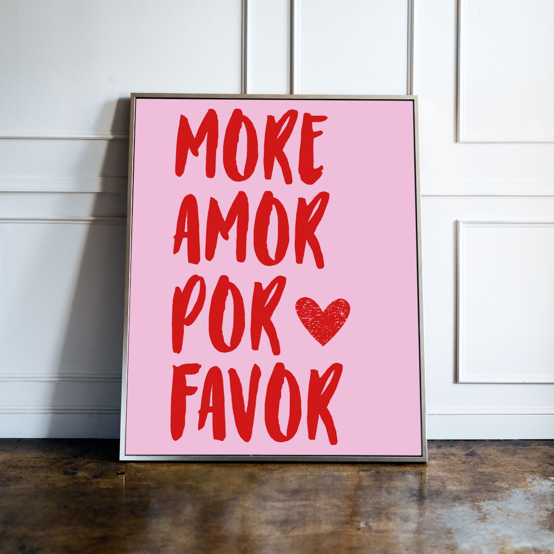 Mor Amor Por Favor Love Quote Poster - Image 4