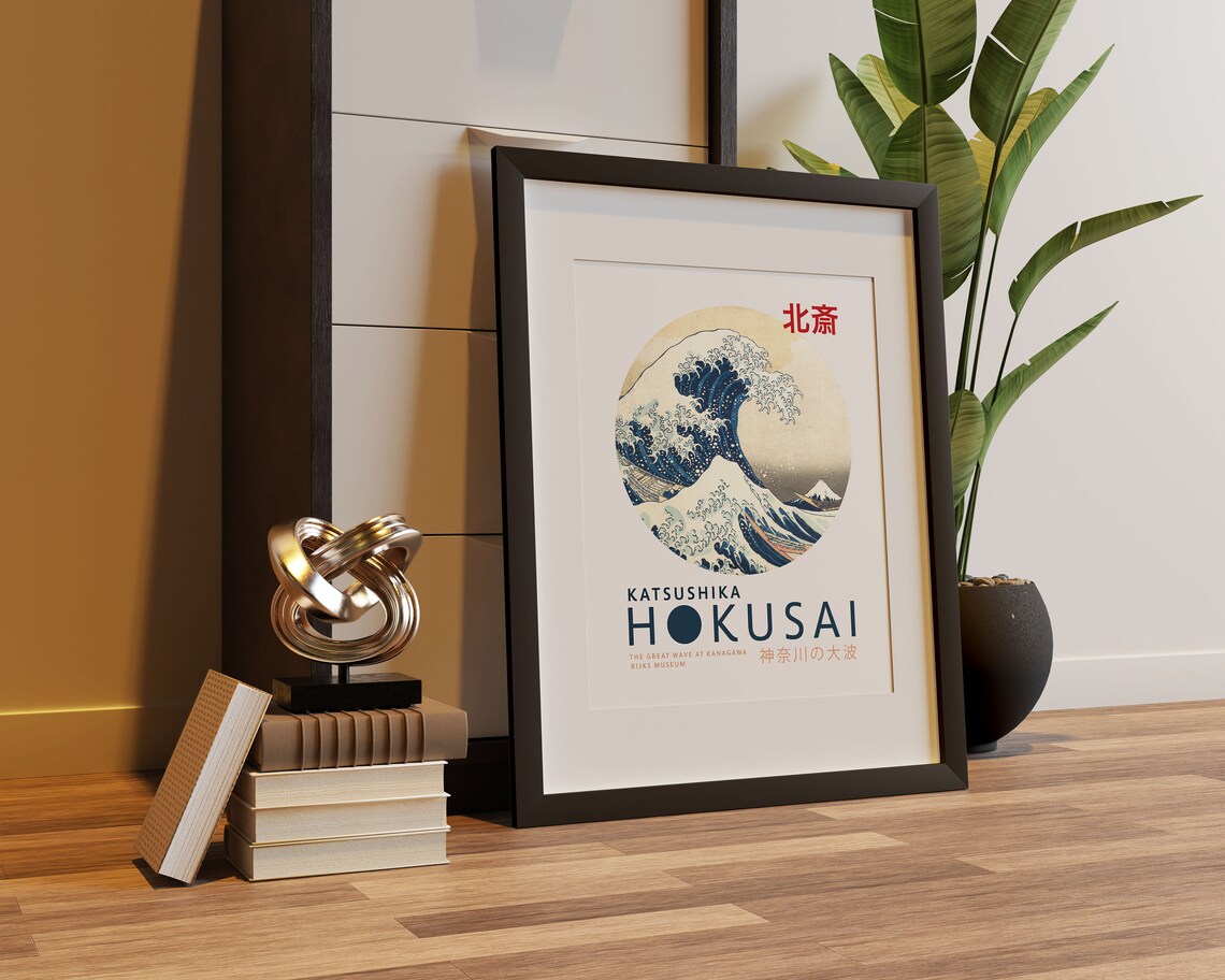 Hokusai The Great Wave Vintage Poster Print - Image 5