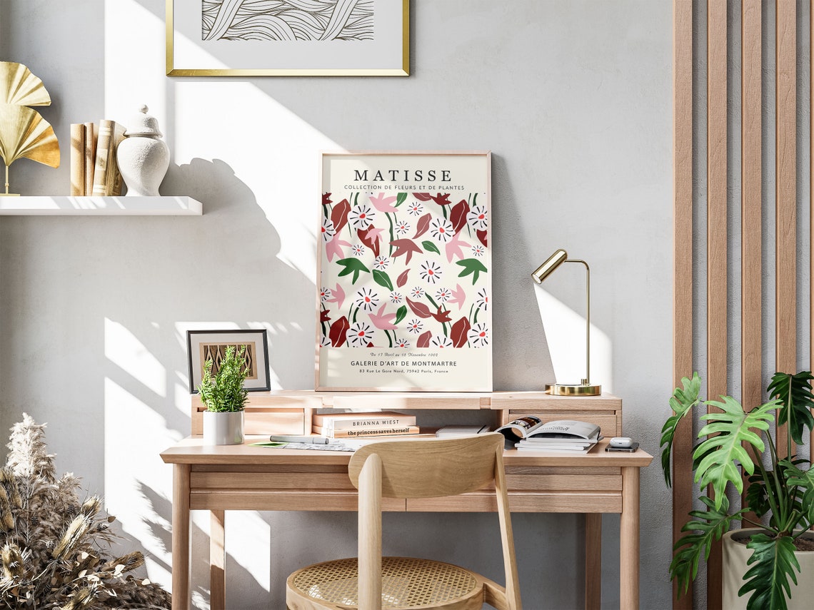 Matisse Wildflower Meadow Pink Blossom Botanical Gallery Print - Image 3