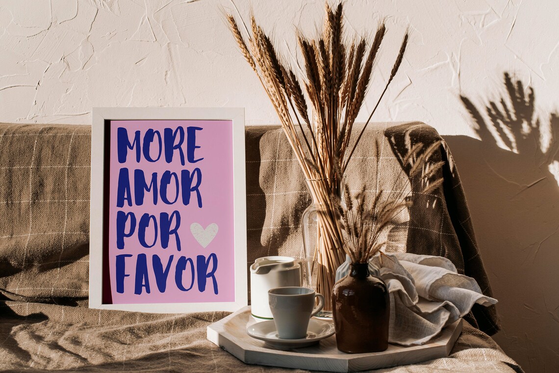 Mor Amor Por Favor Poster, Maximalist Love Quote - Image 5