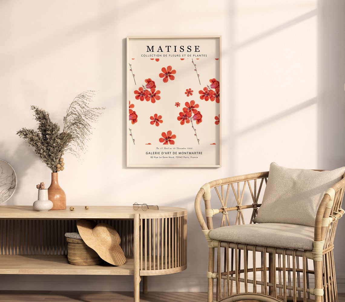 Matisse Red Blossom Branches Cherry Floral Gallery Art Print - Image 3
