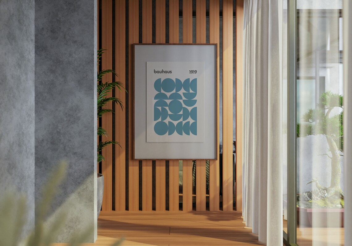 Bauhaus Poster Print, Mid-Century Modern Retro Decor - Image 4