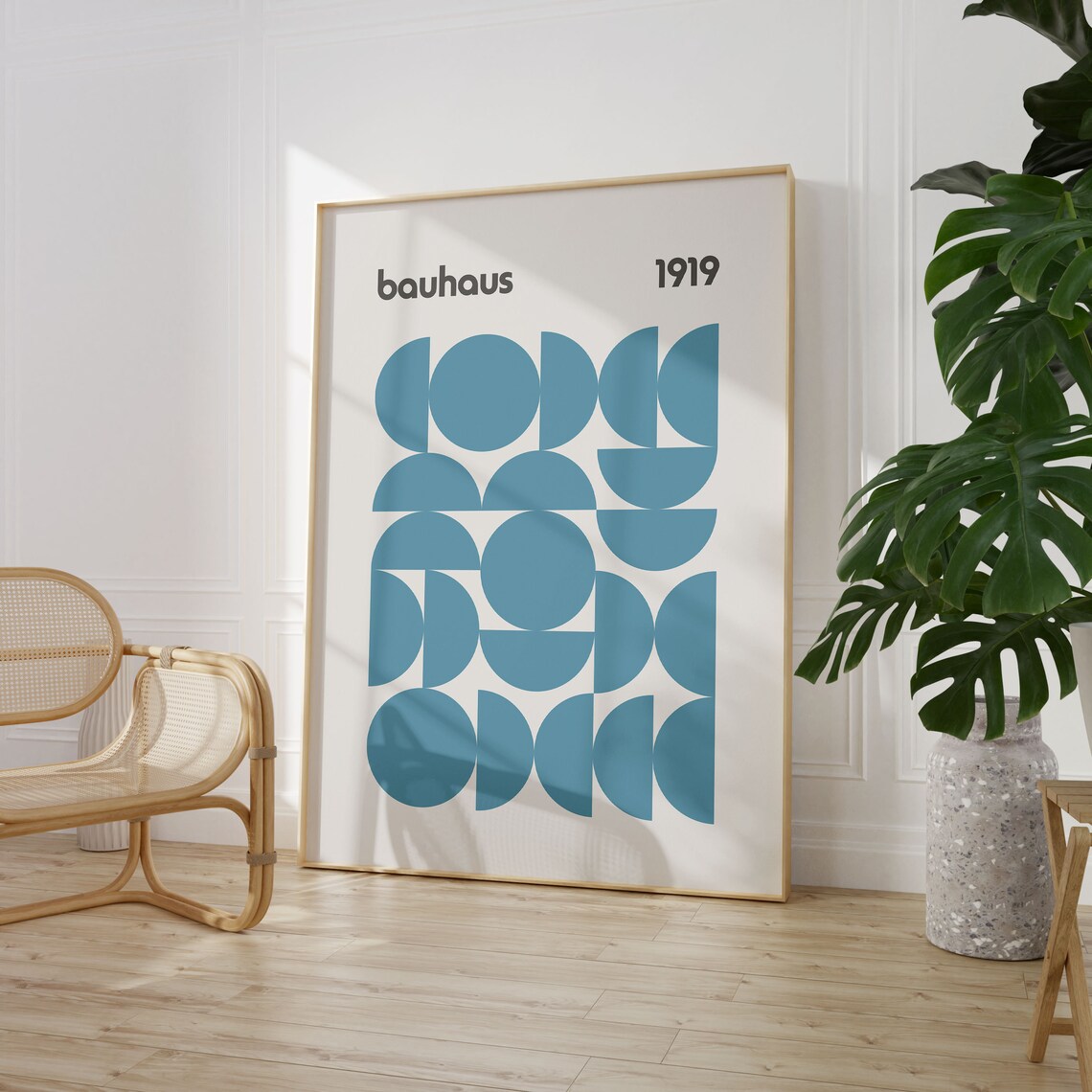 Bauhaus Poster Print, Mid-Century Modern Retro Decor