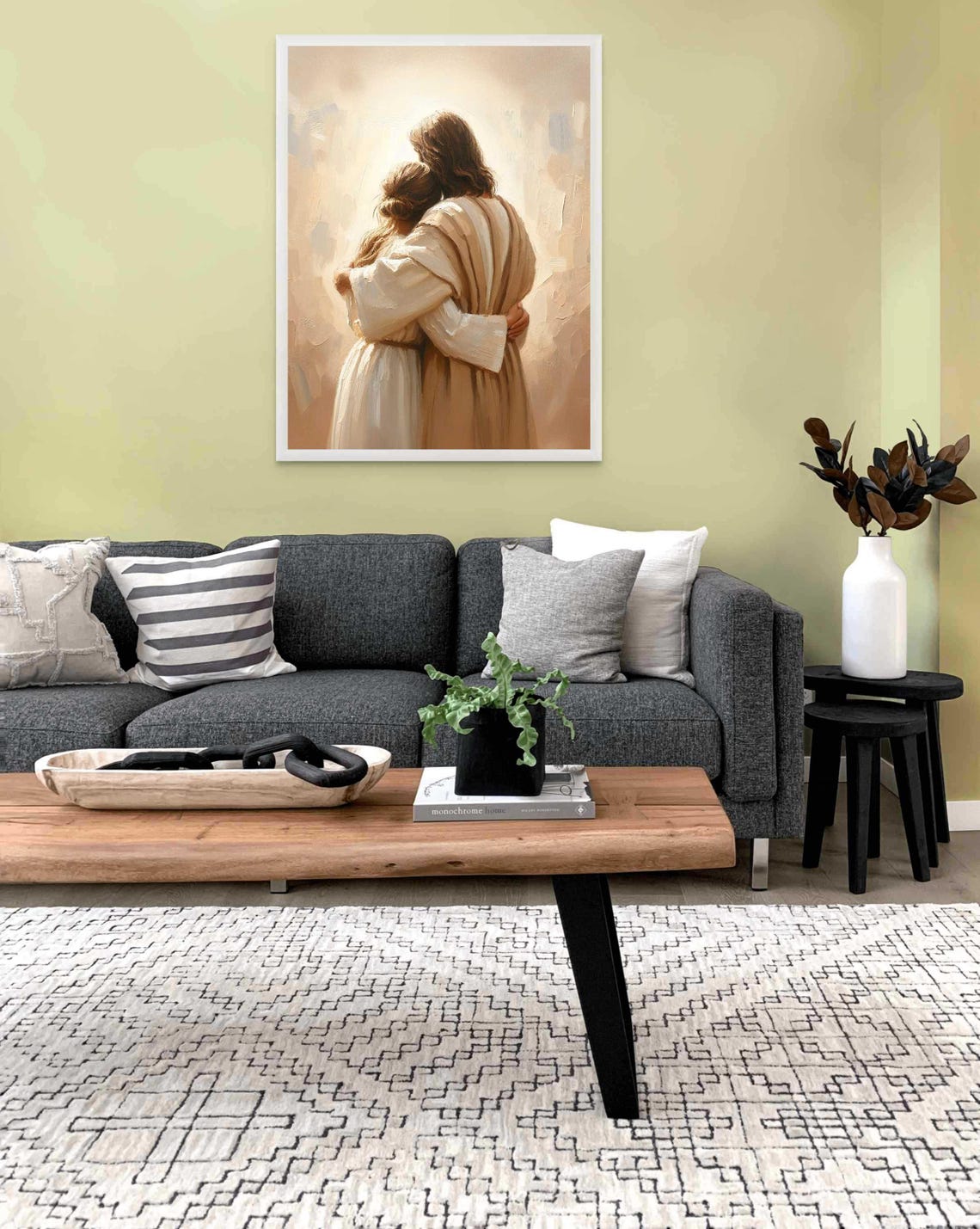 Jesus Heals a Woman, Christian Religious Art Print - Image 2