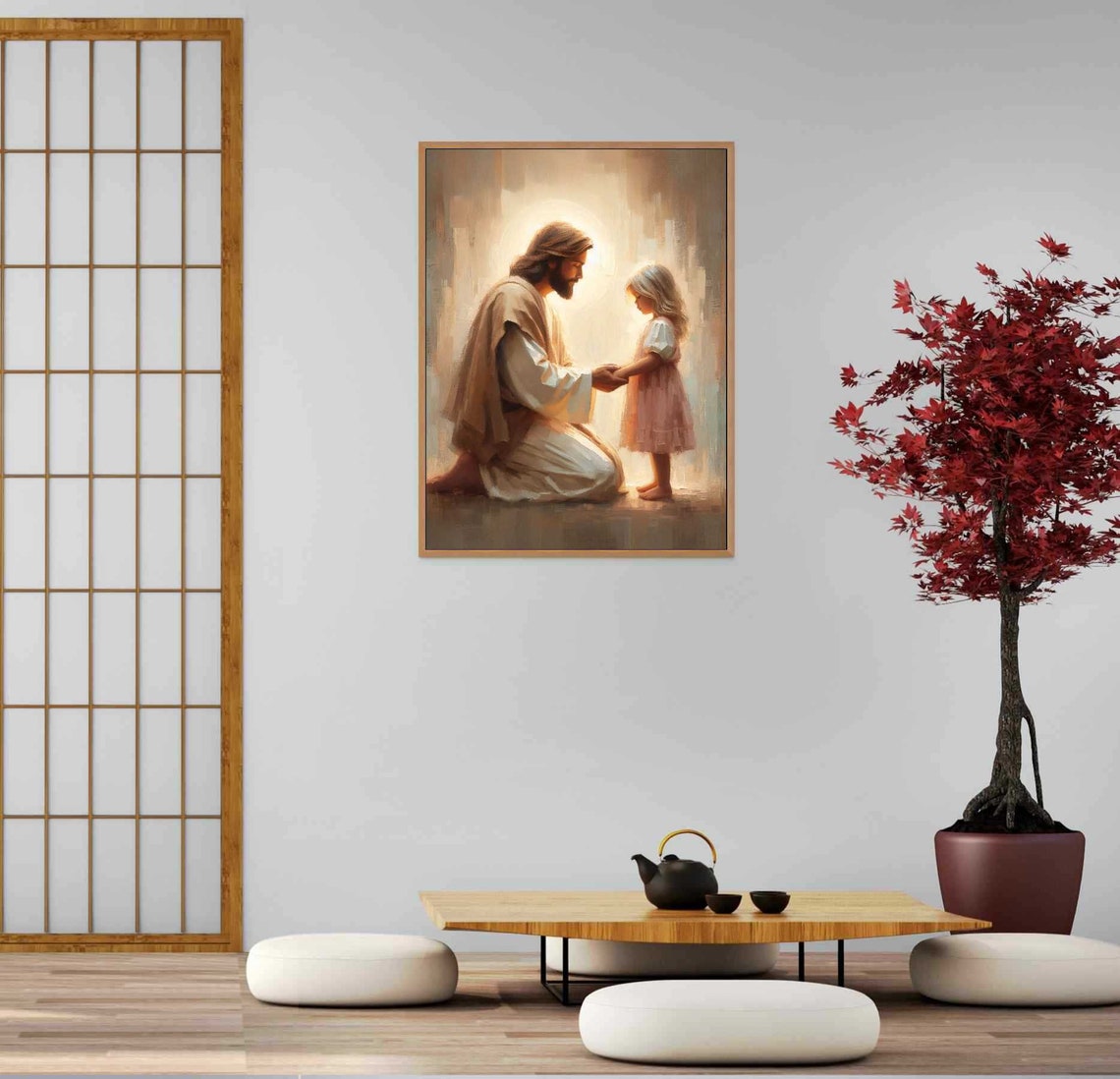 Jesus And Girl Christian Art, Bible Picture - Image 5