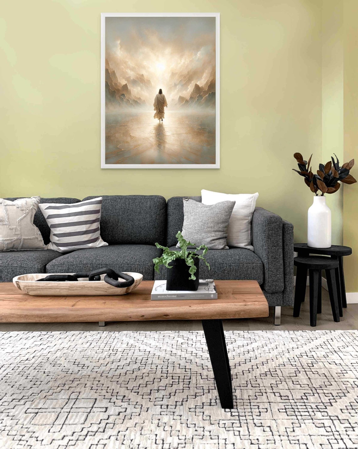 Jesus Walking On Water, Christian Painting - Image 2