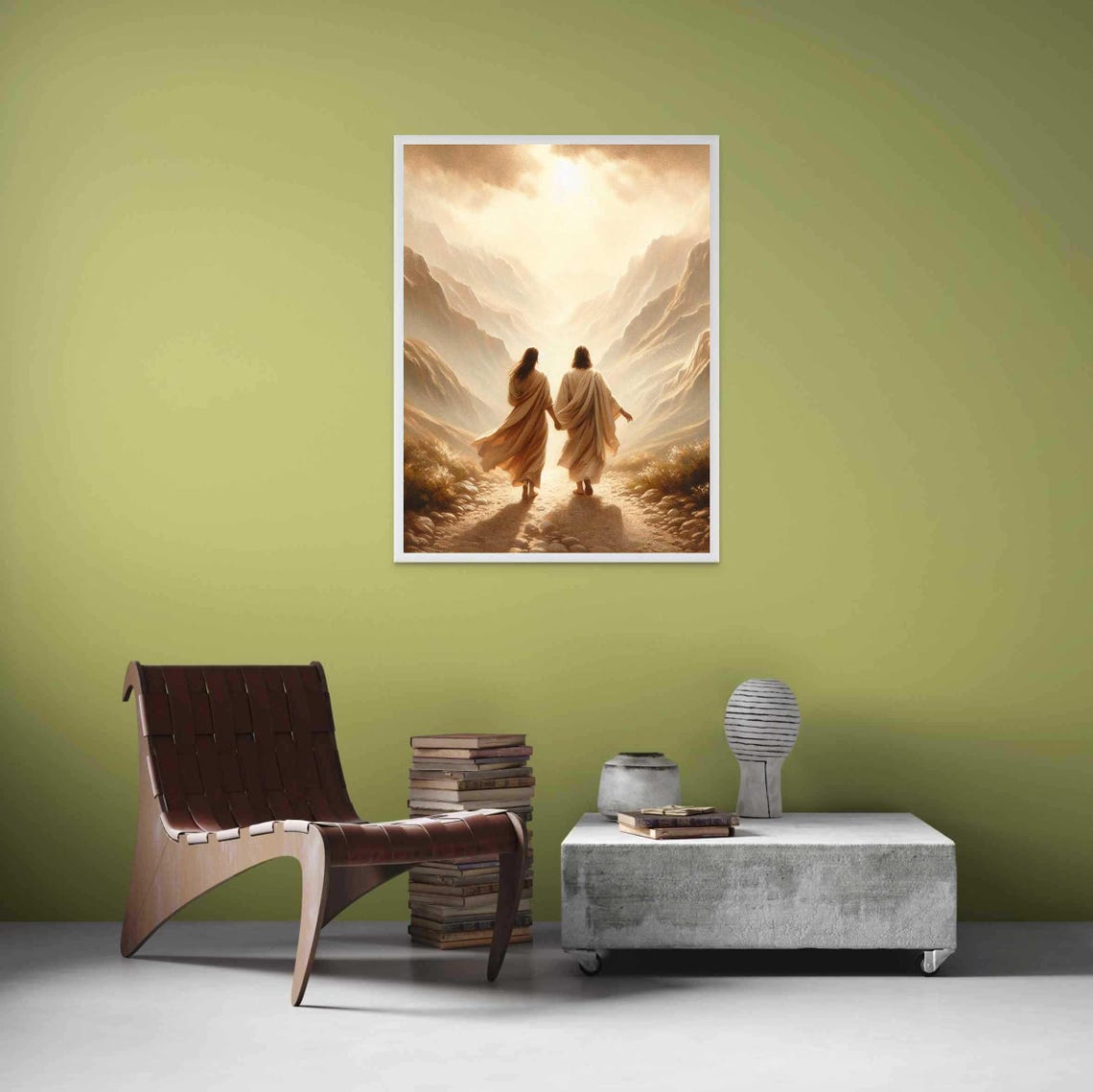 Test Of Love Christian Painting, Jesus And Girl - Image 3