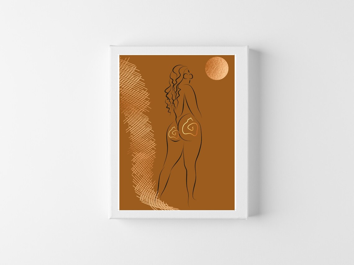 Boho Line Art Art Print, Abstract Modern Decor - Image 3