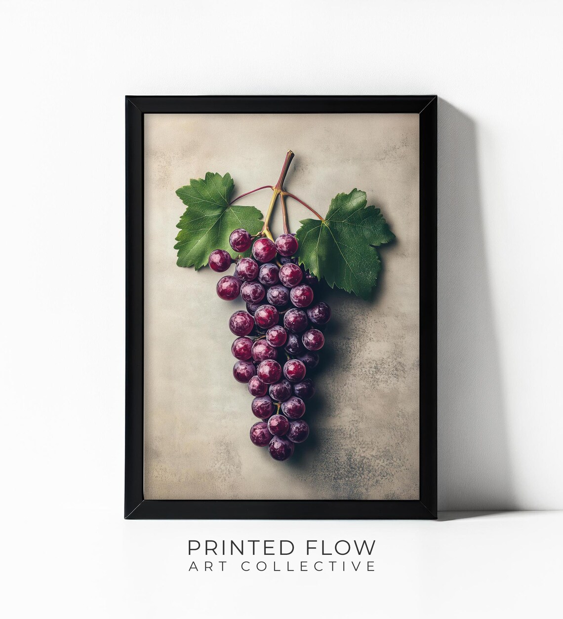 Grape Wall Art, Farmhouse Kitchen Fruit Decor