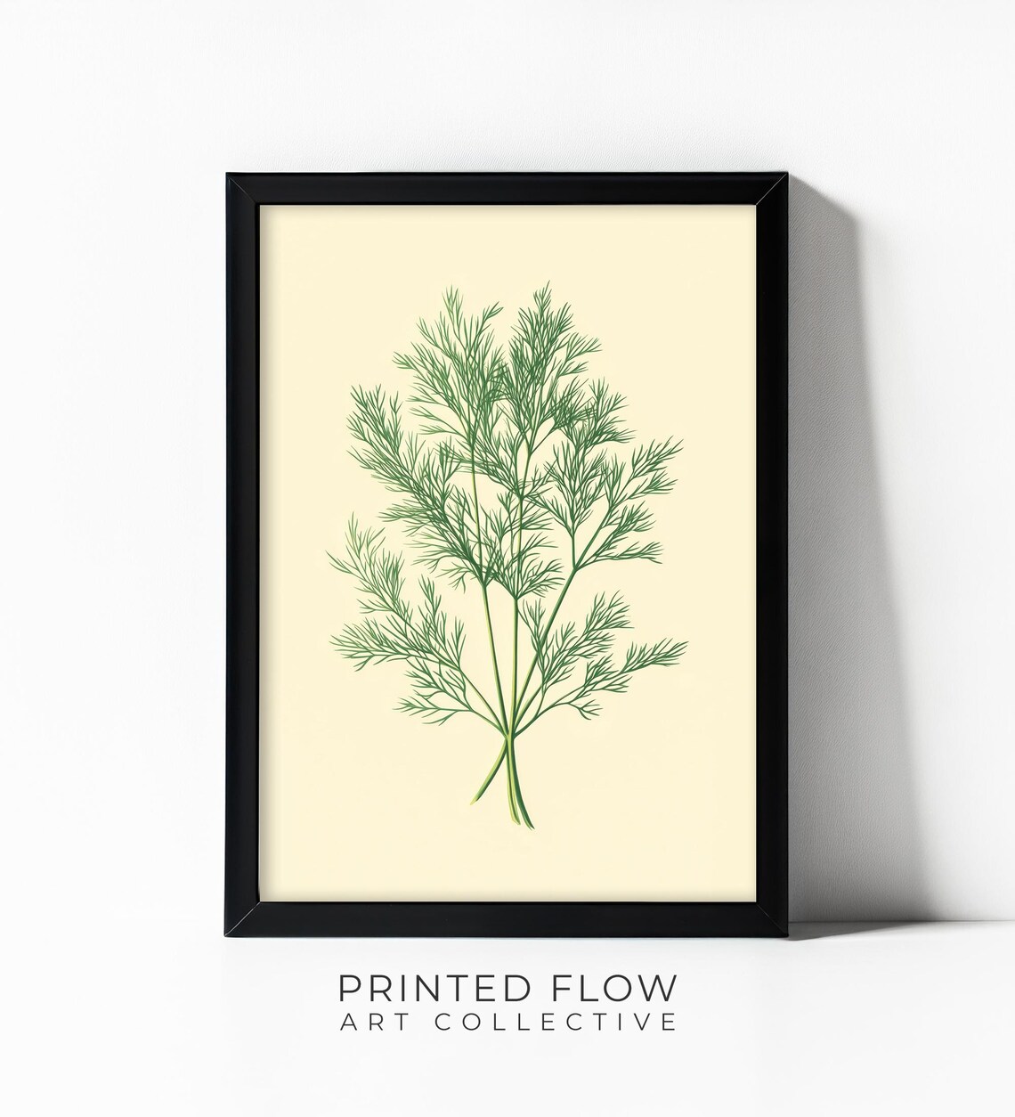 Dill Wall Art, Minimalist Botanical Decor