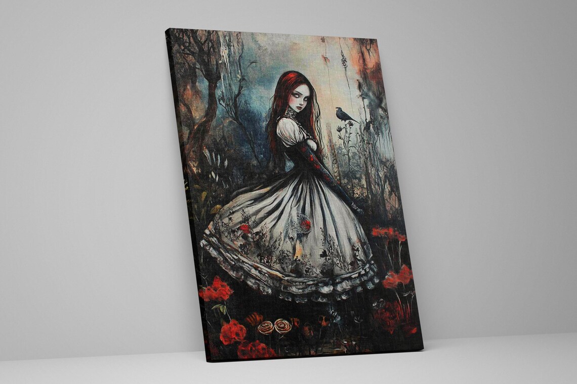 Gothic Alice In Wonderland Fantasy Poster Print - Image 2