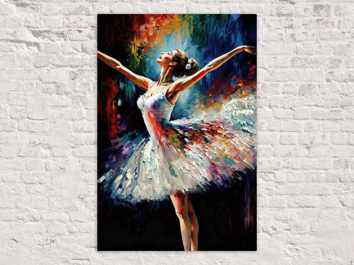 Ballerina Painting Print Reproduction Graceful Ballet Artwork Giclee Print