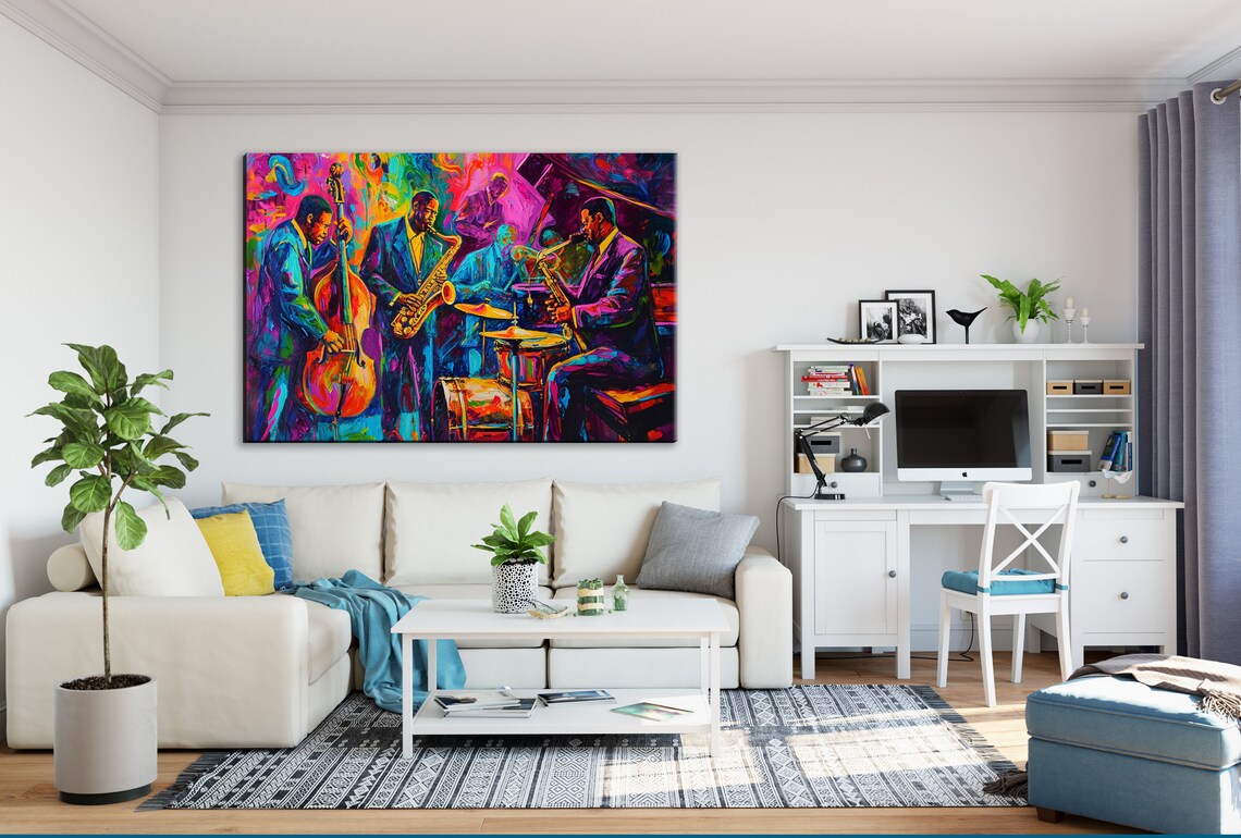 Jazz Fusion Band Wall Art Print, Music Poster Decor - Image 2