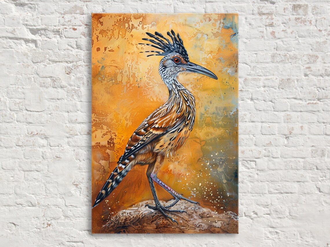 Southwestern Roadrunner Desert Animal Art Print