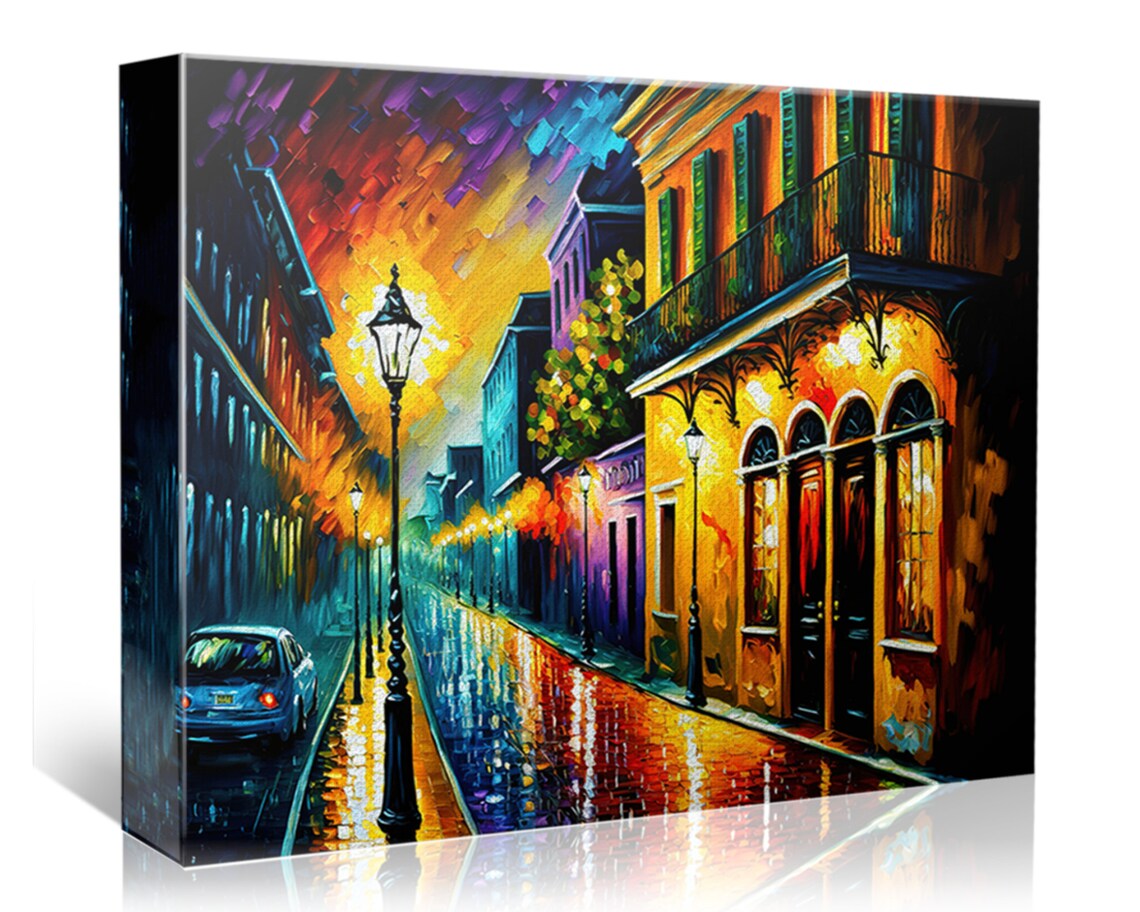 New Orleans French Quarter Bourbon Street Art Print - Image 4