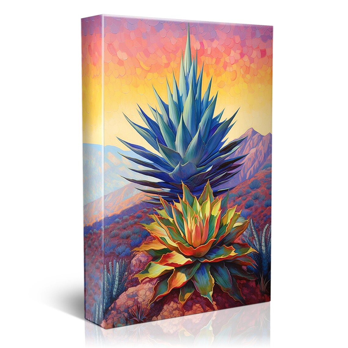 Blue Agave Plant, Modern Southwest Desert Art Print - Image 5