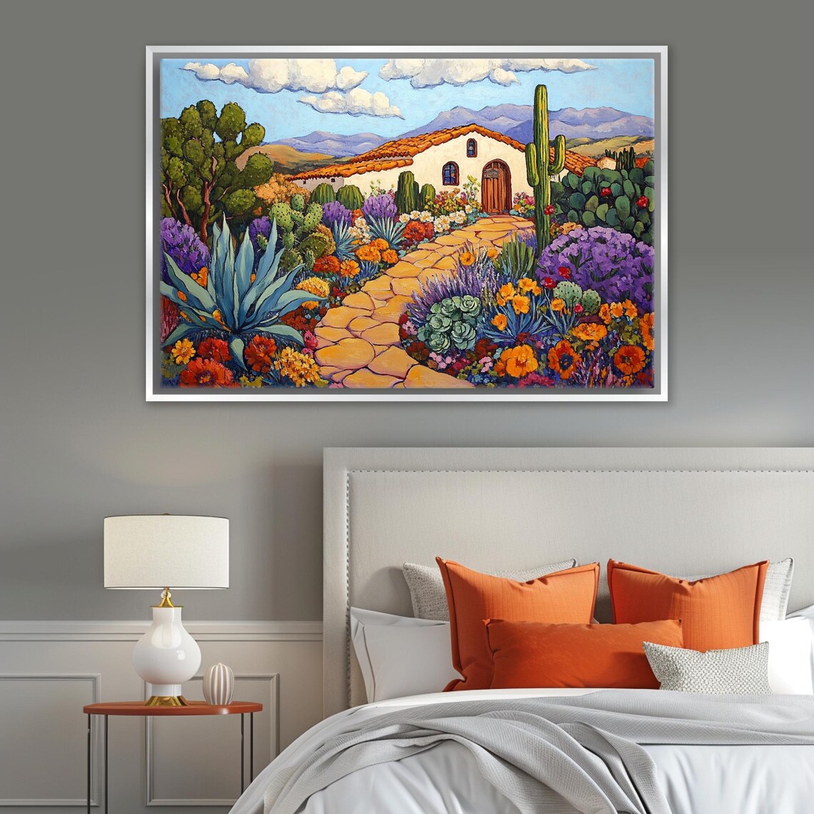 Mexican Desert Adobe Print Rustic Eclectic Decor Framed Or Unframed Gallery Wrapped Gicle Ready To Hang Extra Large Wall Art - Image 4