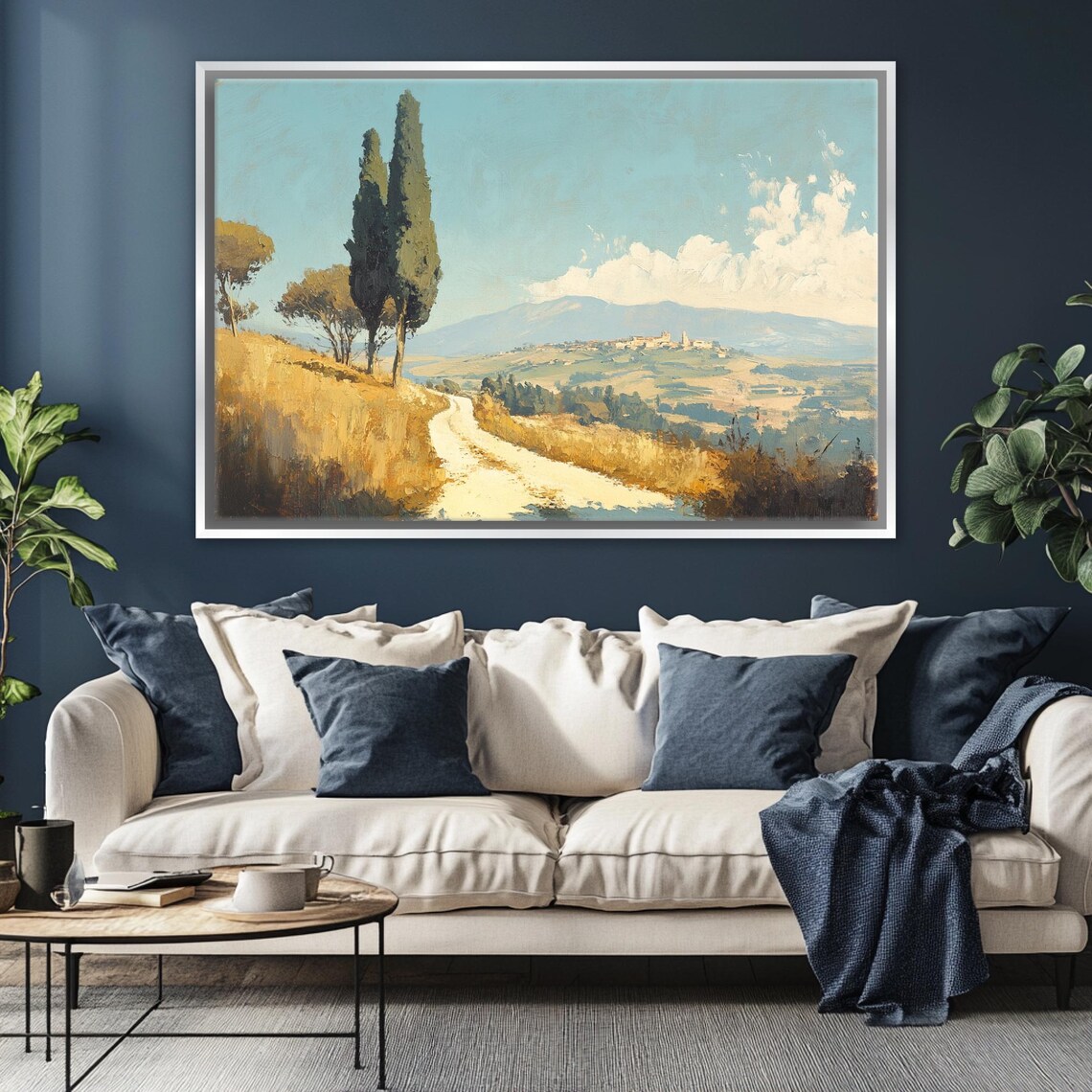 Vintage Italian Countryside Landscape Art Print - Image 5