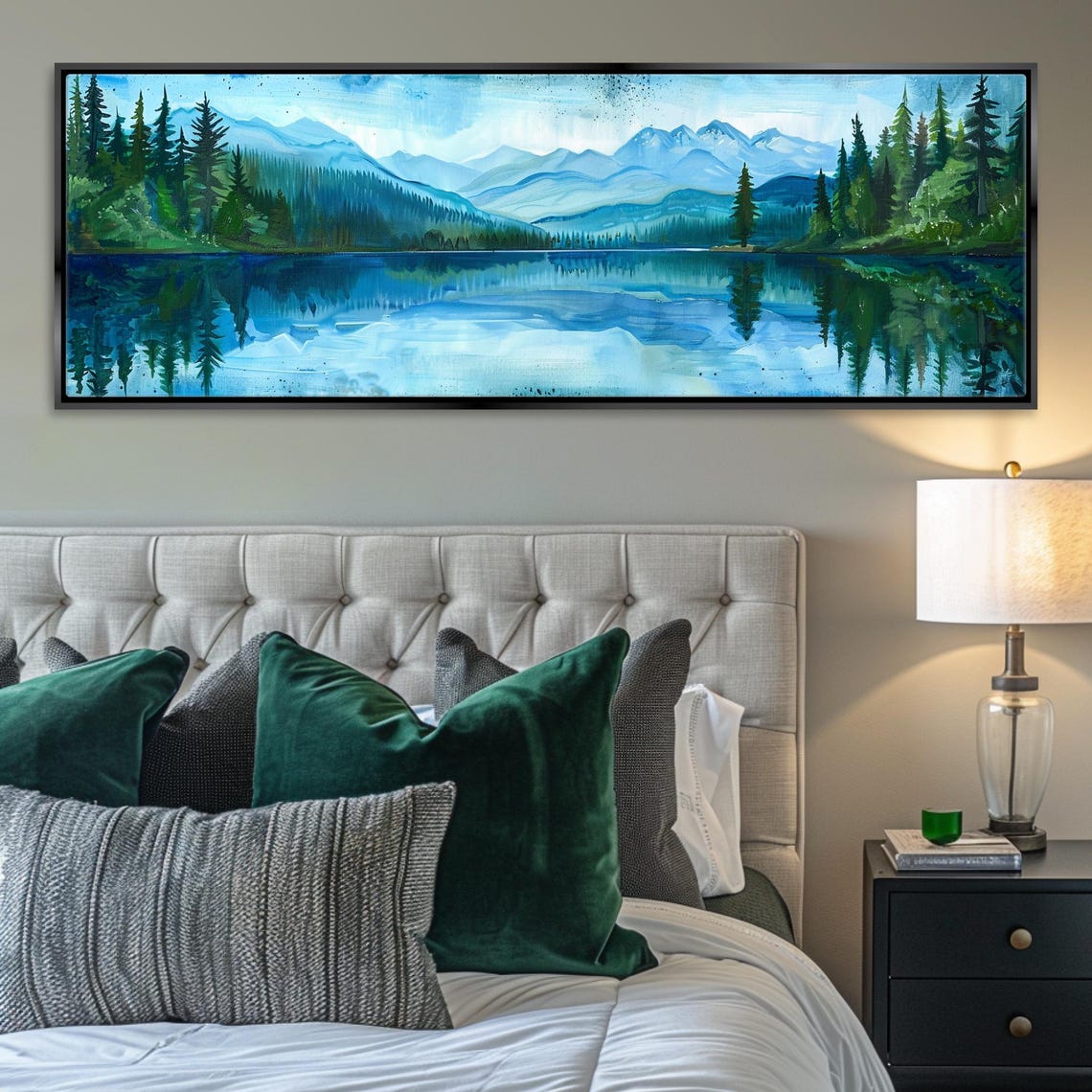 Pacific Northwest Landscape Panorama Framed Or Unframed Long Horizontal Gallery Wrapped Gicle Ready To Hang Extra Large Wall Art - Image 3