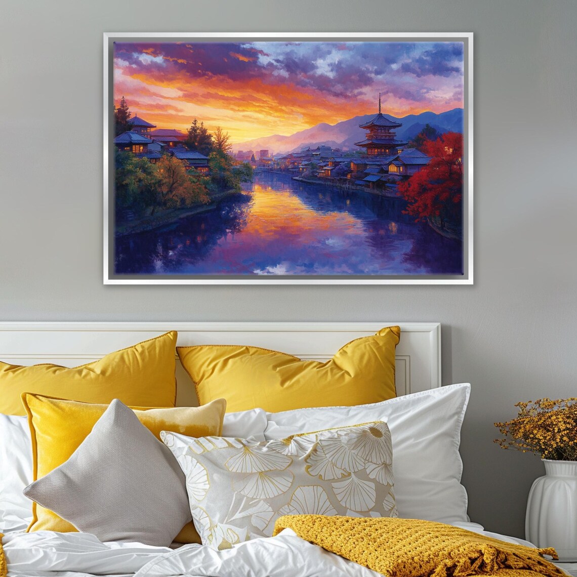 Kyoto Temple at Dawn Poster, Zen Travel Art Print - Image 3