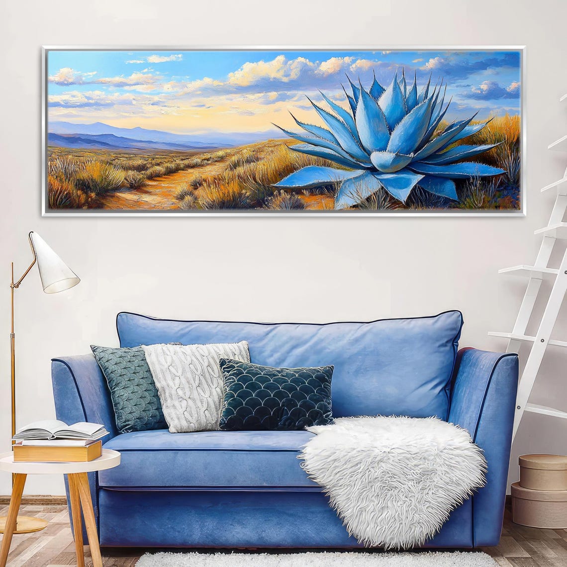 Scenic Southwest Agave Pano Wall Art Framed Or Unframed Long Horizontal Gallery Wrapped Gicle Ready To Hang Extra Large Wall Art - Image 5