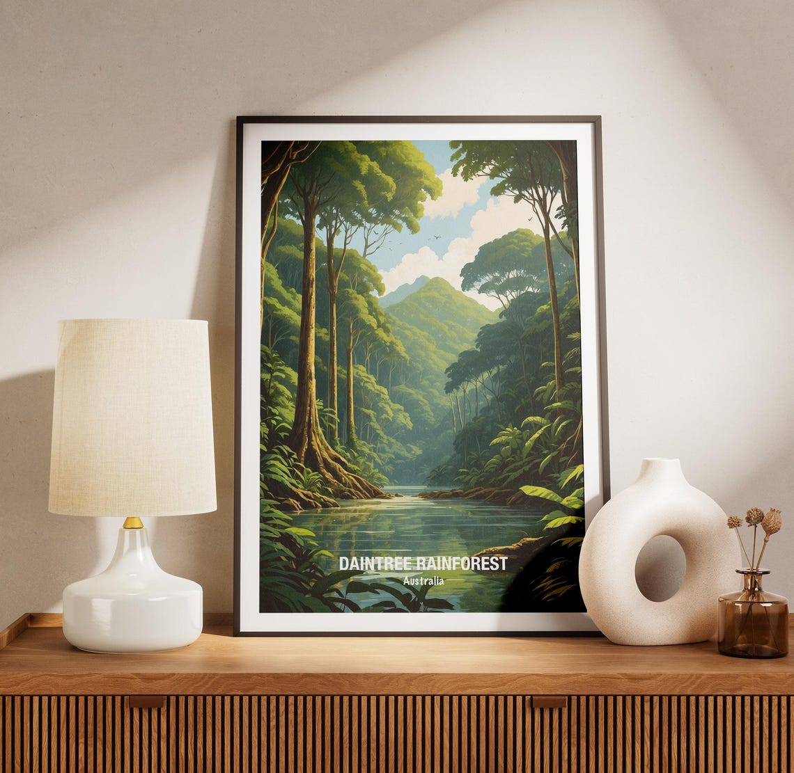 Daintree Rainforest Australia Green River Canopy Nature Poster - Image 3