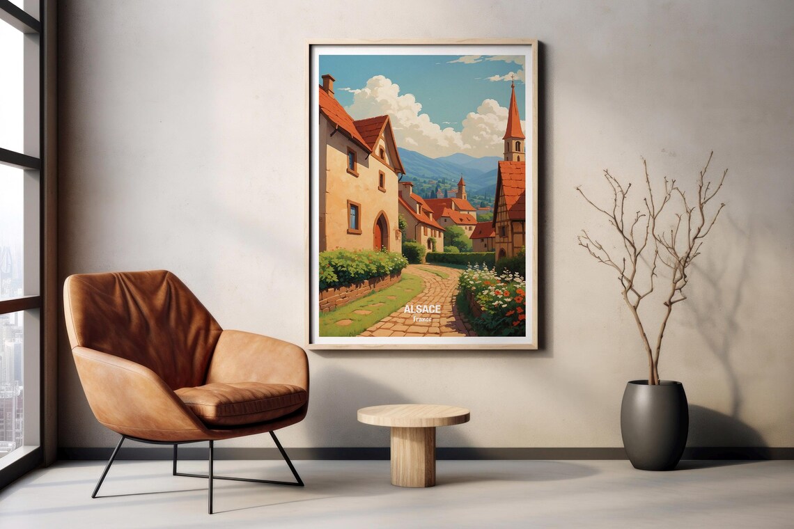 Alsace France Travel Poster Alsace Wall Art Alsace Print French Village Home Decor Gift Idea Travel Enthusiast Decor - Image 2