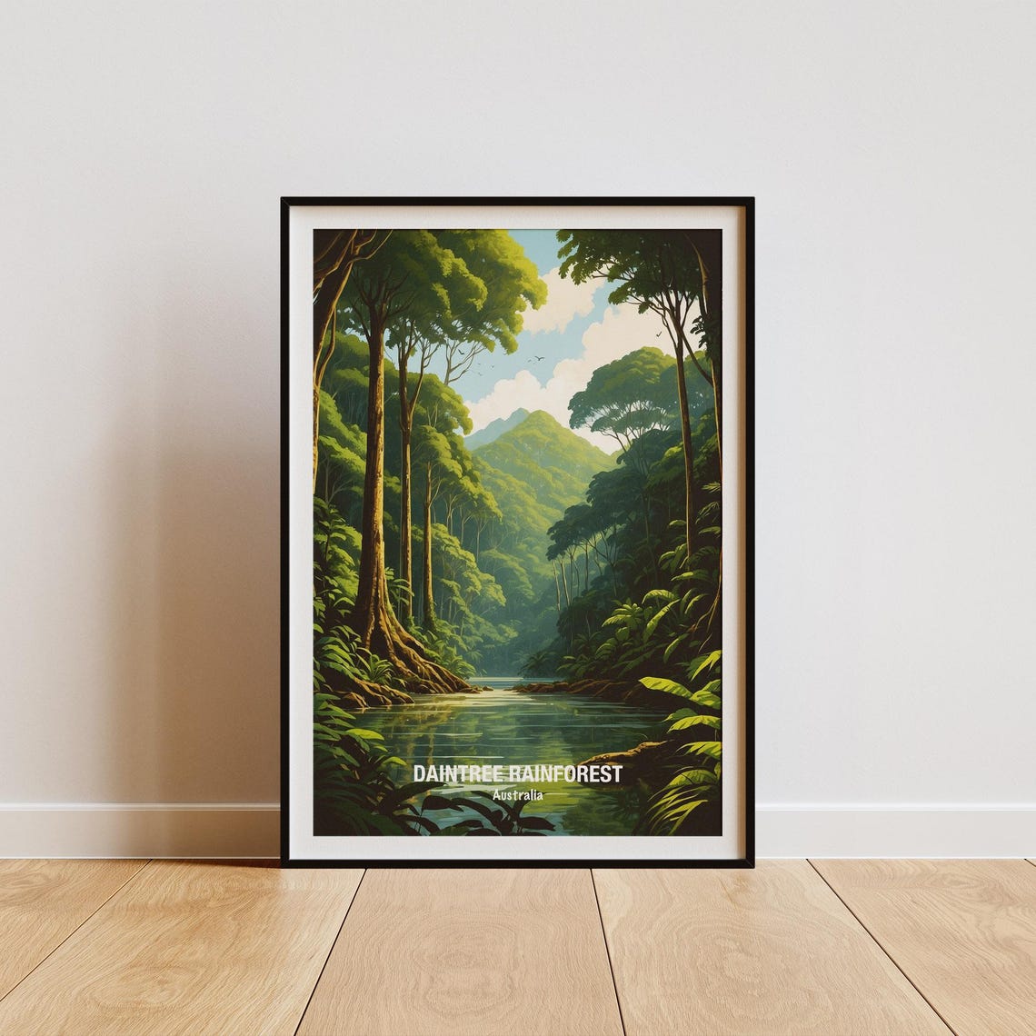 Daintree Rainforest Australia Green River Canopy Nature Poster