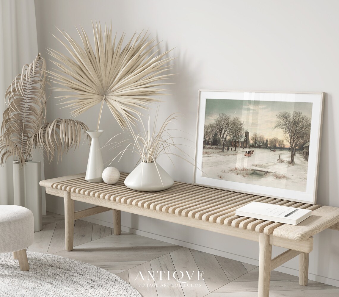 Winter Snowy Christmas Decor Art Print - Image 4