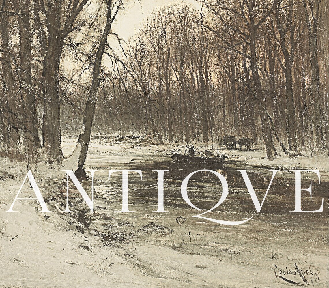 Snowy Landscape - Vintage Winter Art - Image 4