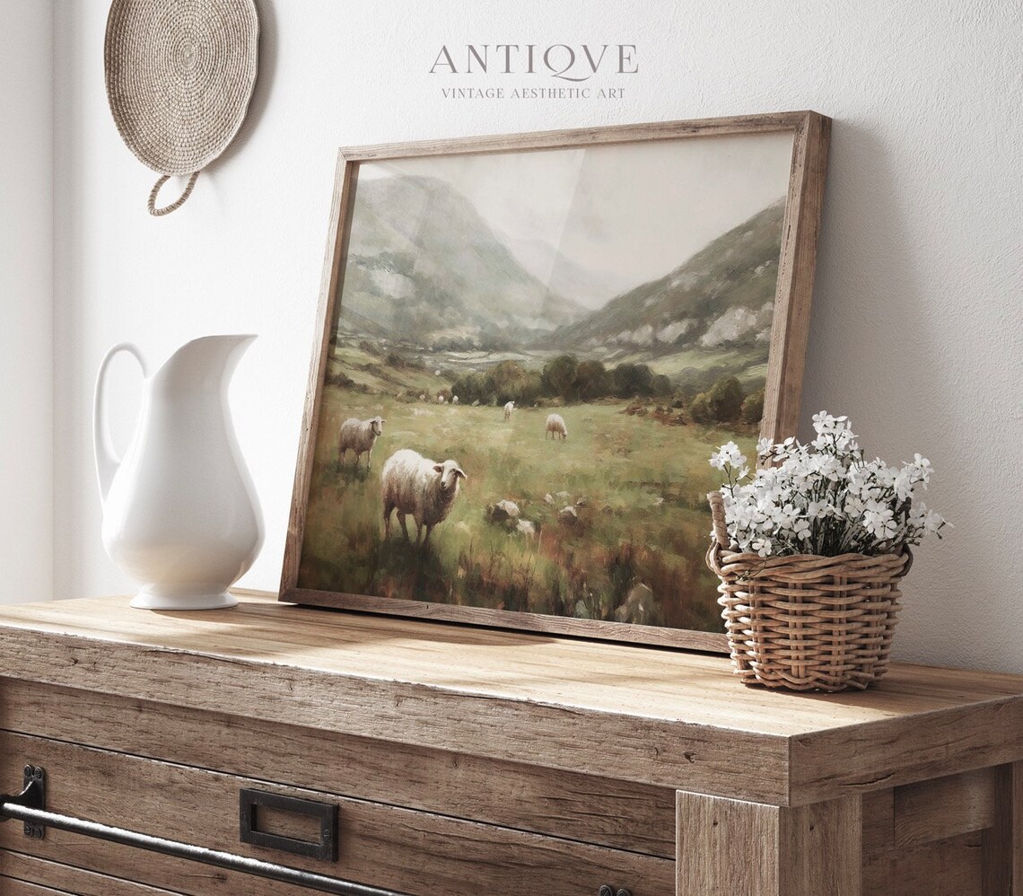 Sheep In The Irish Hills, Irish Countryside Art Print - Image 4