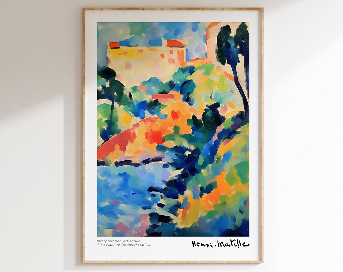 Henri Matisse Fauvist Village Hillside Colorful Landscape Art Poster - Image 5