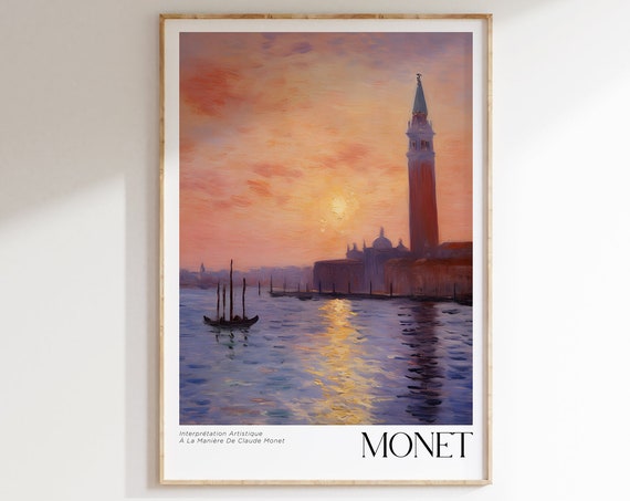 Claude Monet Mid Century Modern Art Print