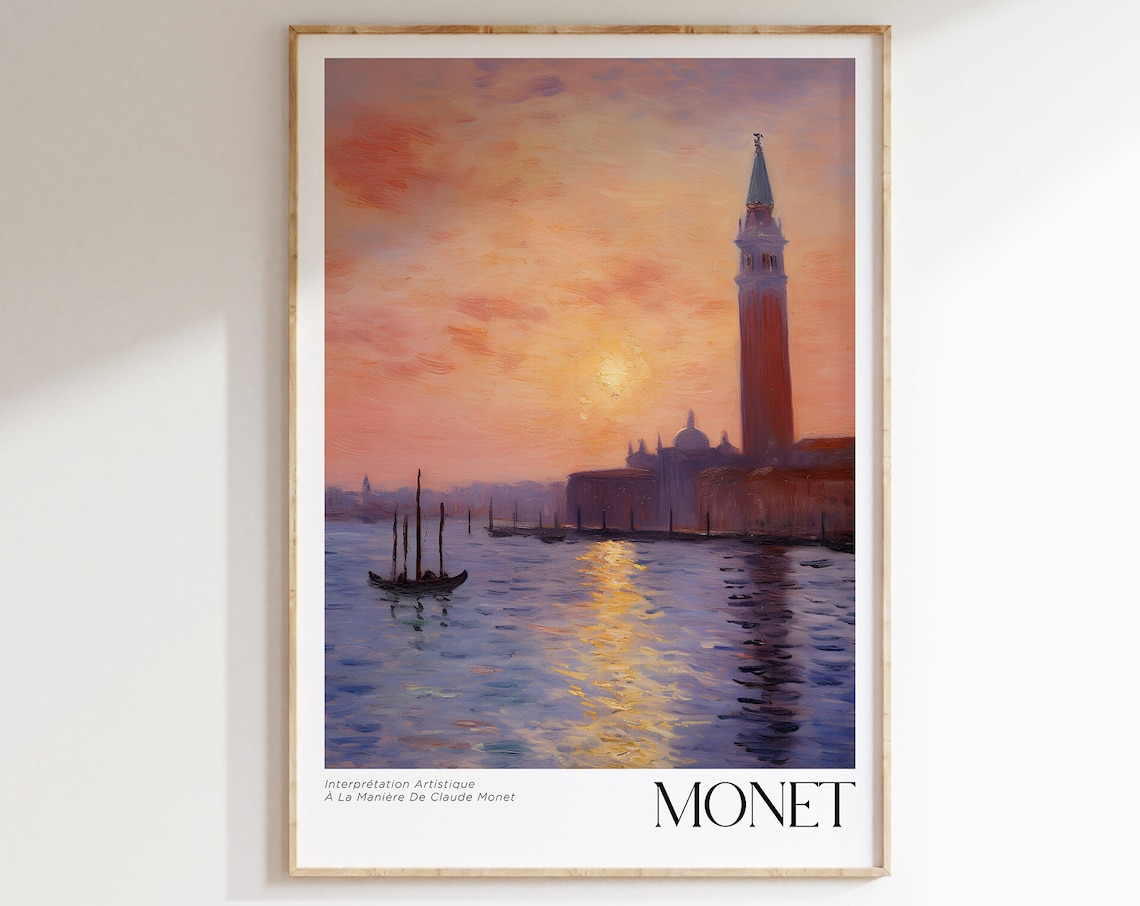 Claude Monet Mid Century Modern Art Print