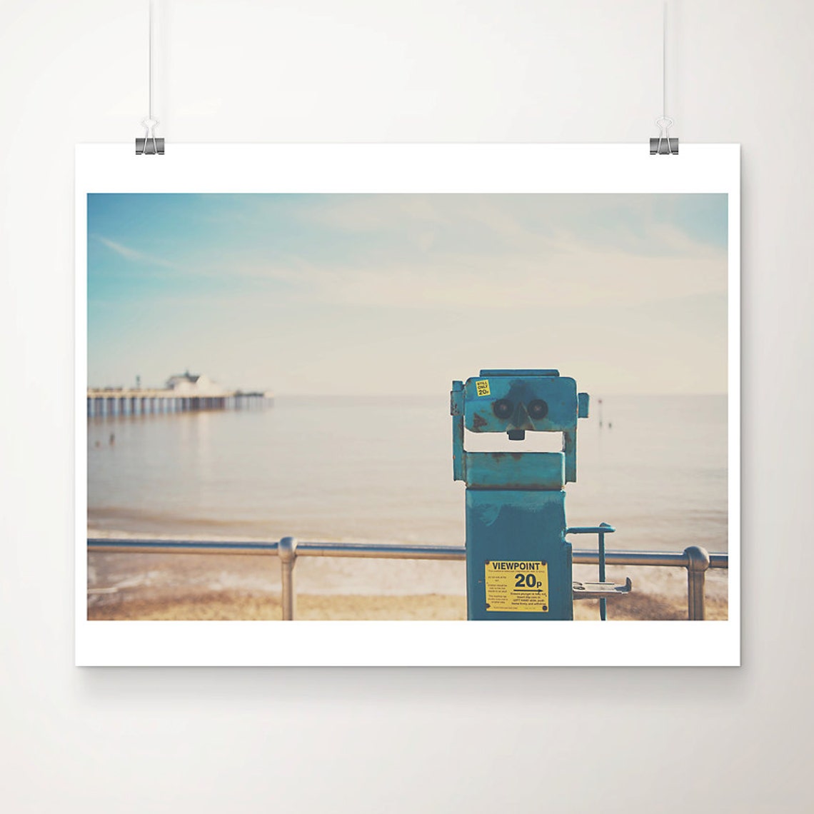 Southwold Beach Coin Viewpoint Pier English Seaside Photo Poster