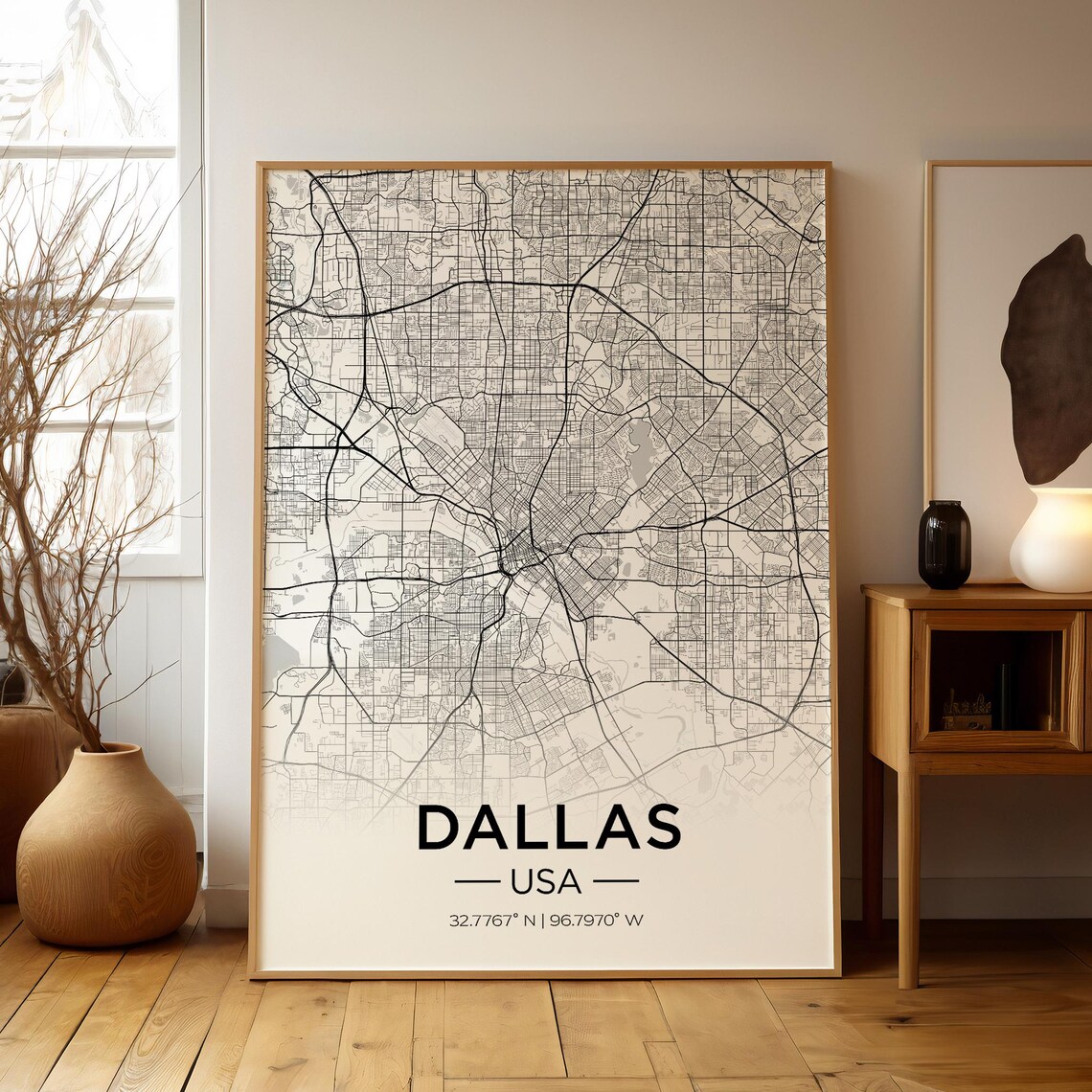 Dallas Is My Love Language Green Retro Typography City Poster - Image 2