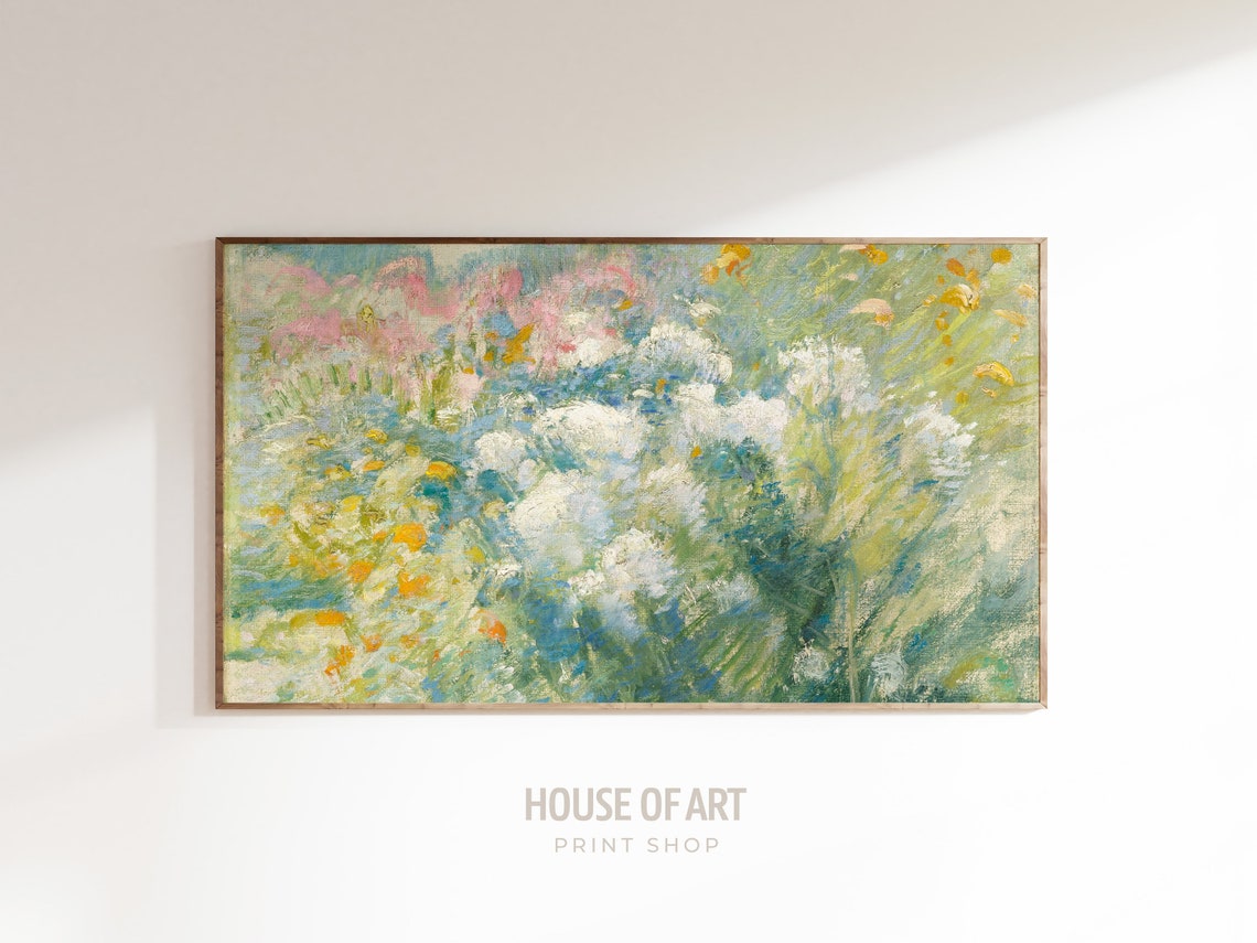 Wildflowers Frame Tv Art 4k Vintage Meadow Flowers Flower Garden Oil Painting Vintage Country Wildflower Pastel Frame Tv Art